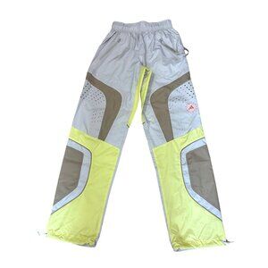 Adidas Stella McCartney Track Pants XS Grey Tan Yellow Long Relaxed Activewear